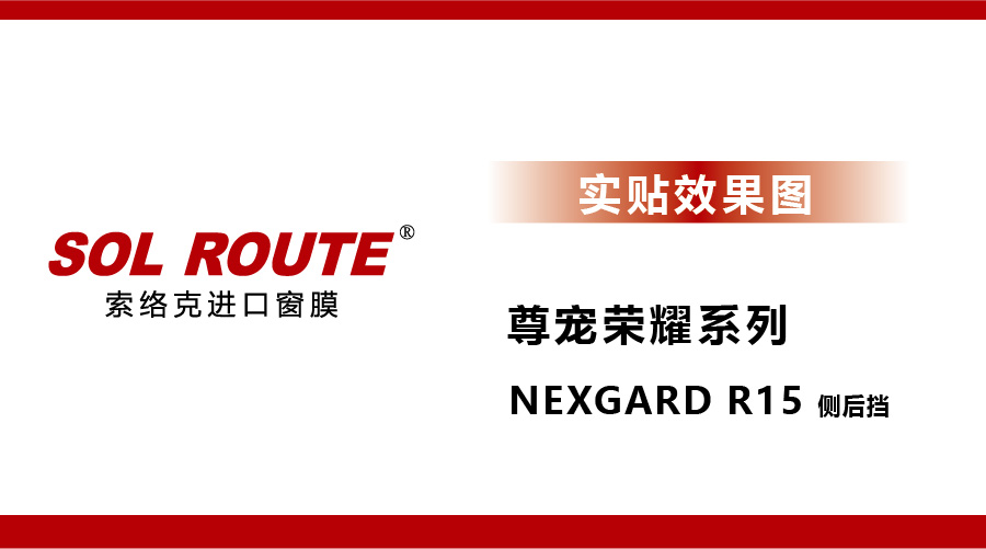 尊宠荣耀系列NEXGARD R15 侧后挡 实贴效果图